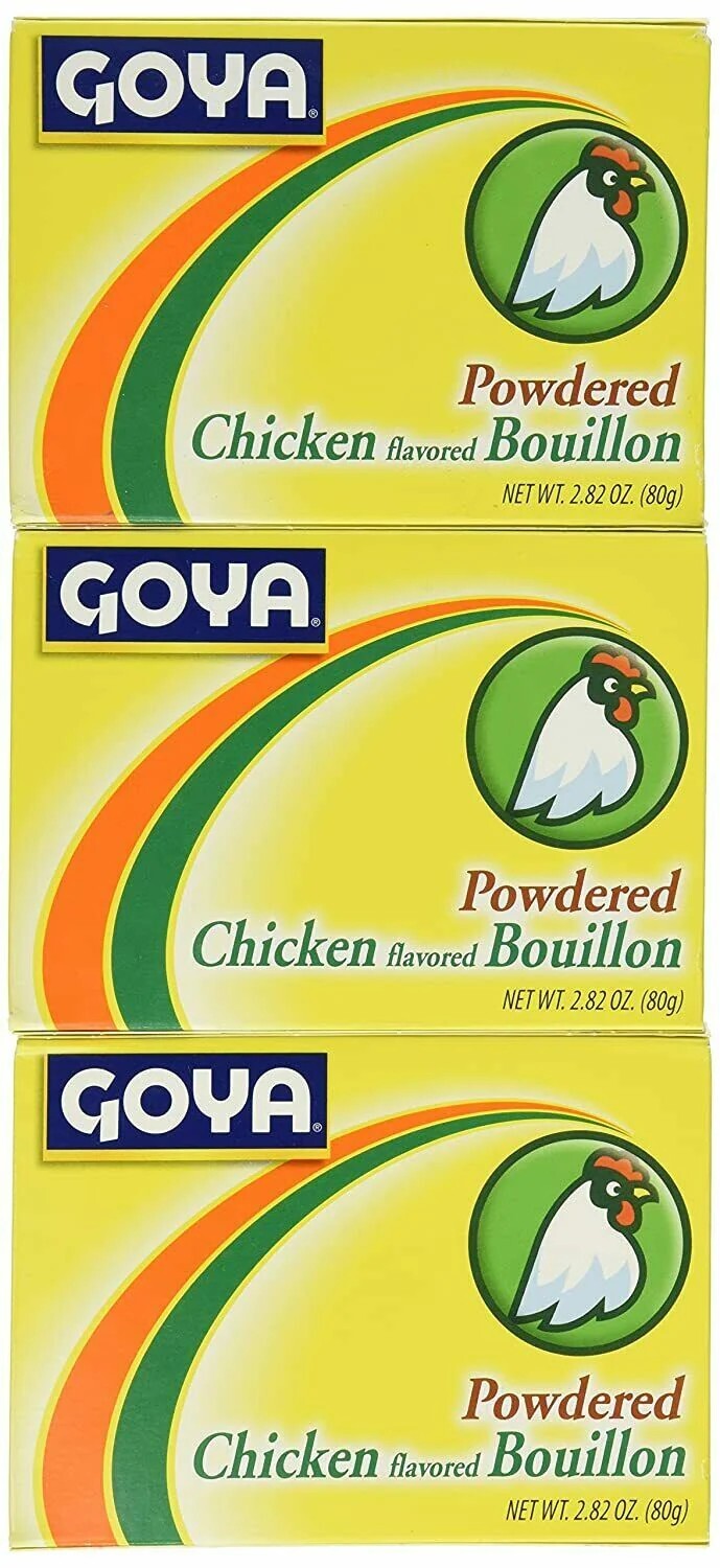 GOYA CUBITOS POLVO CHICKEN , 2.82 Oz (3 Pack) – New – Free Shipping