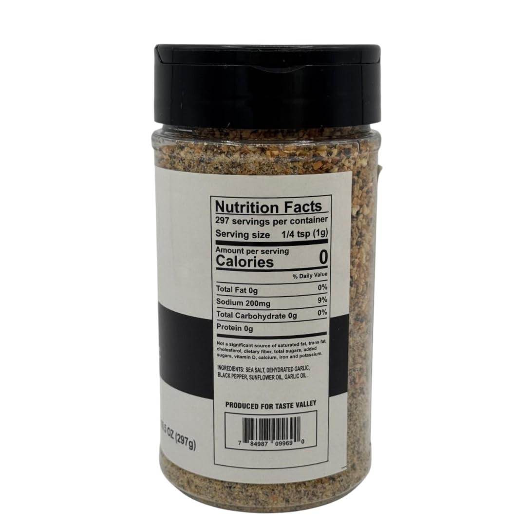 The Blend Seasoning 10.5oz Salt Pepper Garlic SPG Rub Steak BBQ Gluten Free