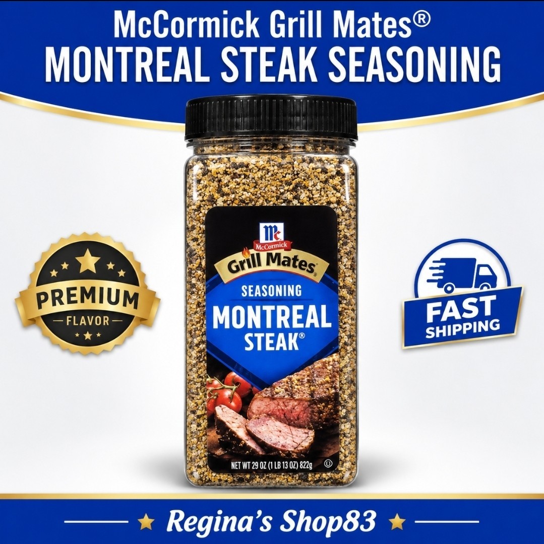 McCormick Grill Mates Montreal Steak Seasoning 29oz Large BBQ Beef Grill…