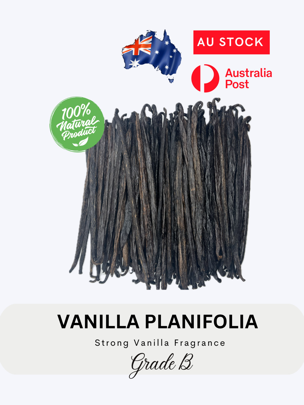 VANILLA BEANS PLANIFOLIA/ BOURBON GRADE B, 14-21 cm, 200g Free Shipping