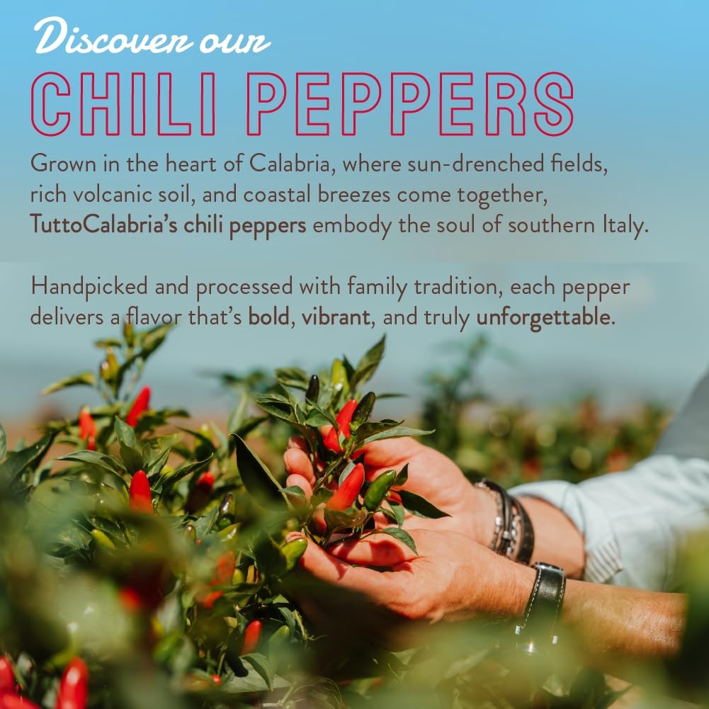 Whole Calabrian Chili Peppers in Olive Oil, 10.2 oz (285 g)