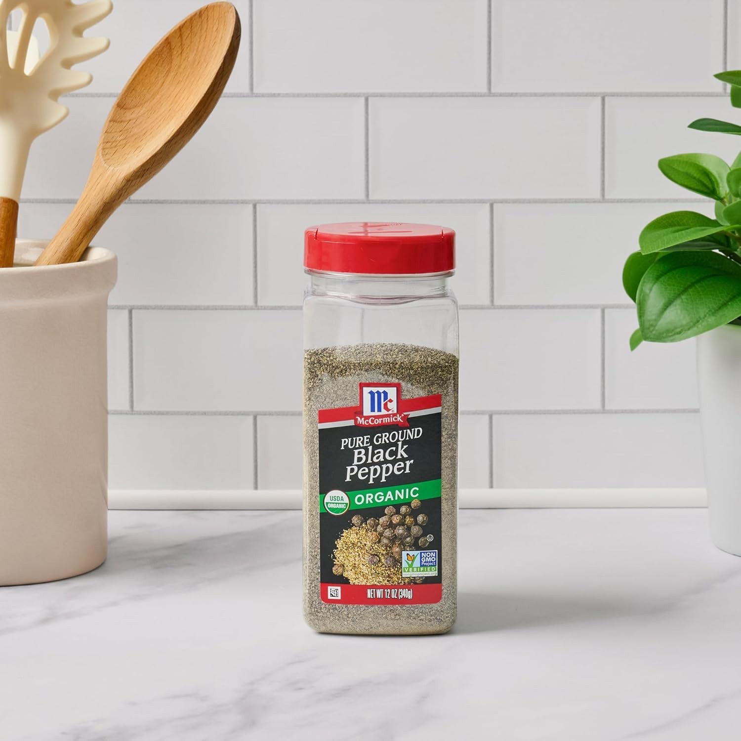 Mccormick Organic Pure Ground Black Pepper, 12 Oz