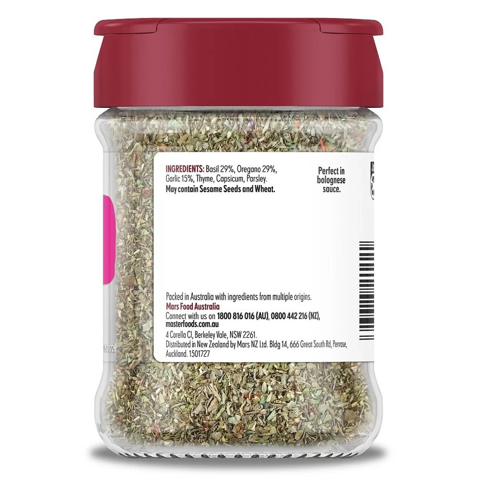 MasterFoods Dried Spaghetti Bolognese Herb Blend 40g