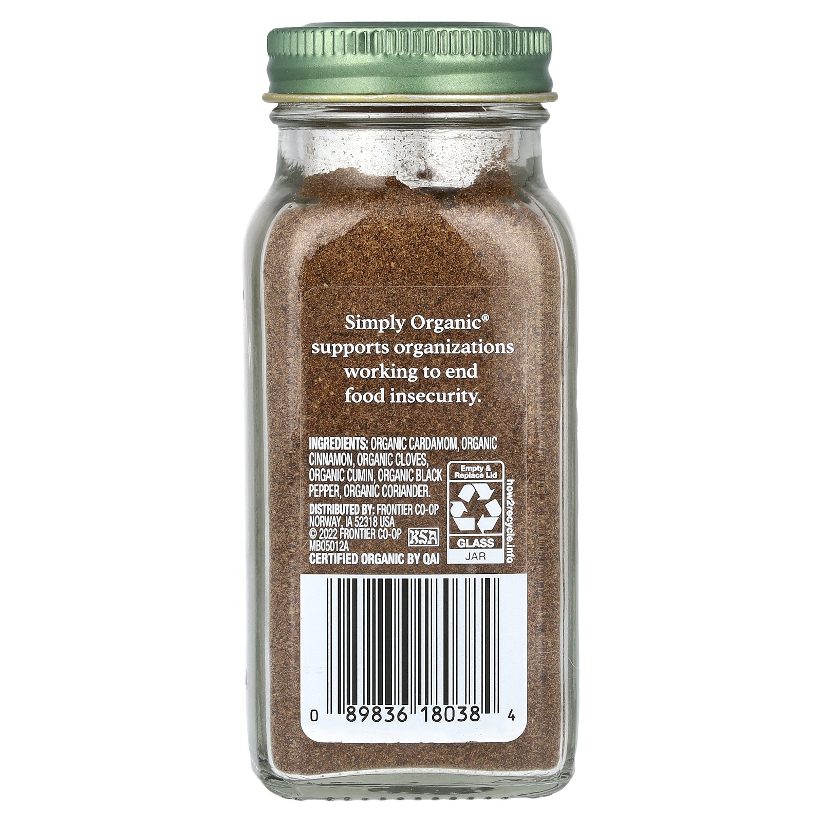 Simply Organic Garam Masala 3 00 oz 85 g Kosher, Organic