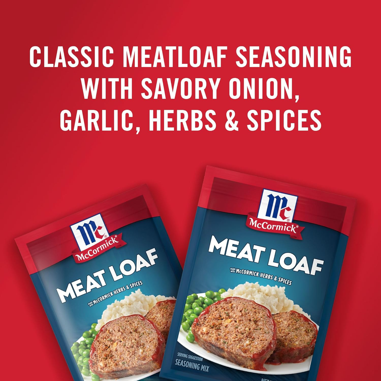 Mccormick Meat Loaf Seasoning Mix 1.5oz Easy Blend for Homemade Meatloaf