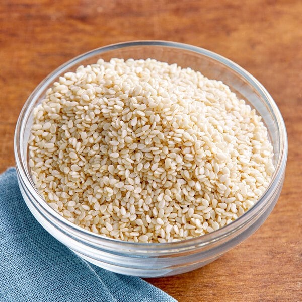 Bulk Hulled White Sesame Seeds (select quantity Below)