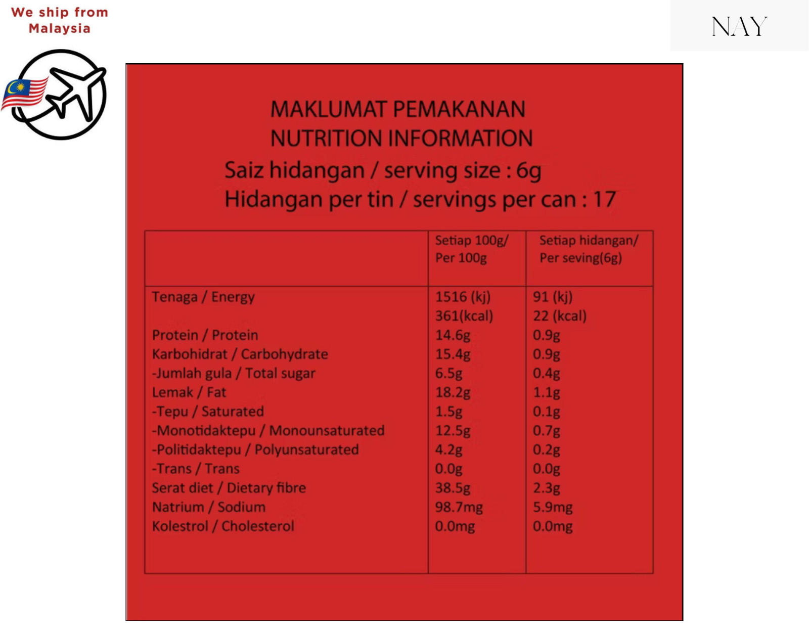 Adabi Beriyani Spice Mix 100g – Authentic Malaysian Briyani Powder – Halal