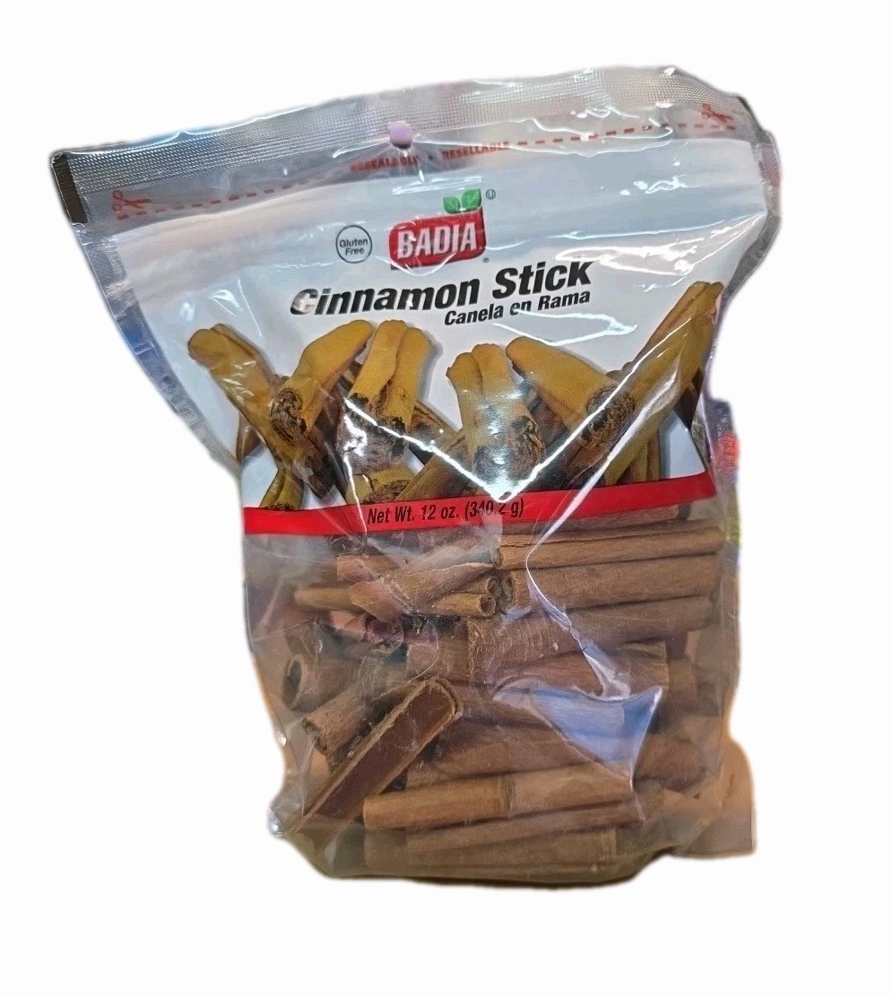 BADIA CINNAMON STICK GLUTEN FREE JUMBO PACK 12oz Resealable Bag