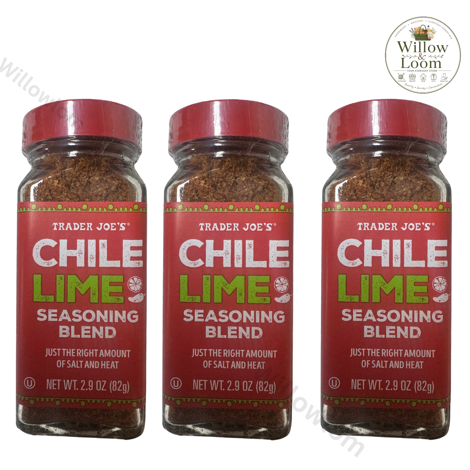 Pack of 3 Trader Joe’s Chile Lime Seasoning Blend 2.9oz Each Fast Shipping