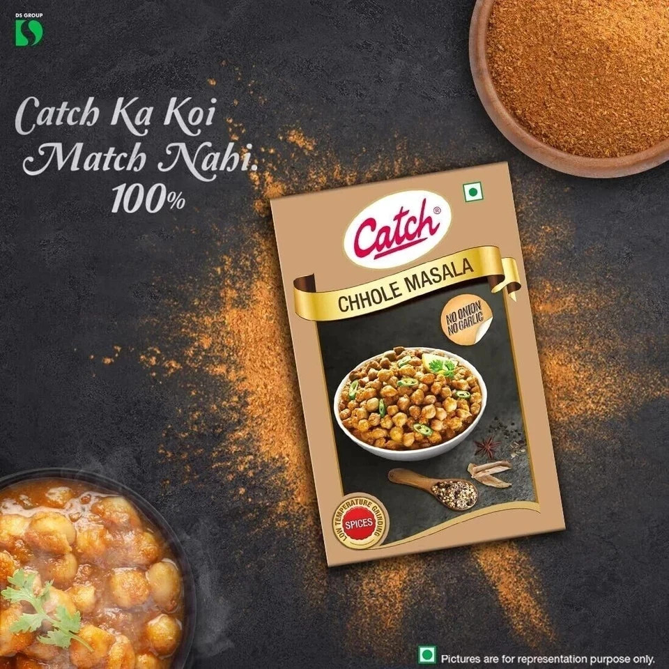 Catch Chhole Masala Powder 100 GMS X 2 (Pack of Two) FREE SHIPPING WORLD WIDE