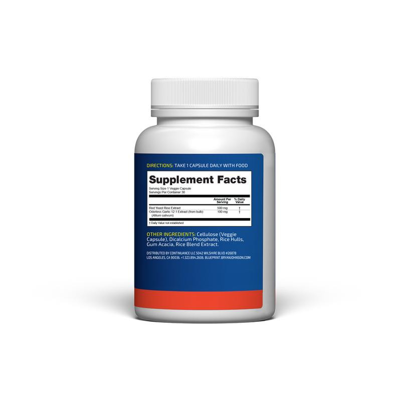 Blueprint Bryan Johnson Red Yeast Rice + Odor-Free Garlic