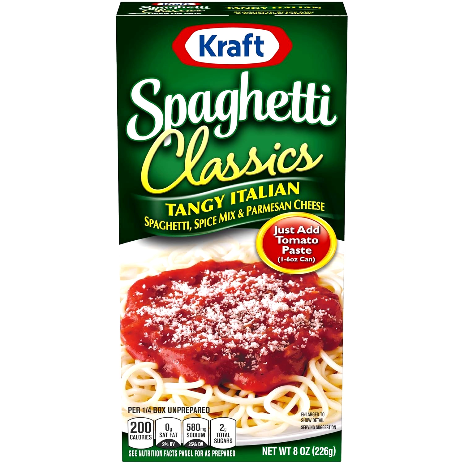 Kraft Spaghetti Classics Tangy Italian Spaghetti, Spices, & Parmesan Cheese Meal