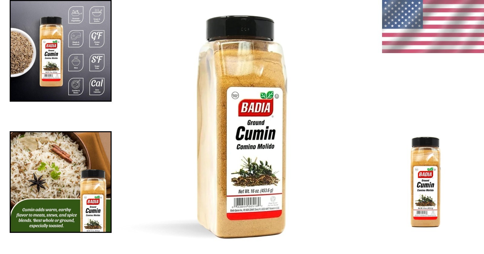 16 oz Ground Cumin Powder, Gluten-Free & Kosher for All Culinary Needs