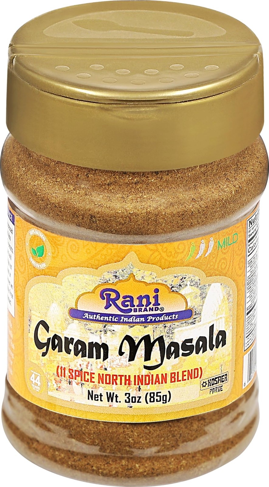 Rani Garam Masala Indian 11-Spice Blend 3oz (85g) PET Jar 3 Ounce (Pack of 1)