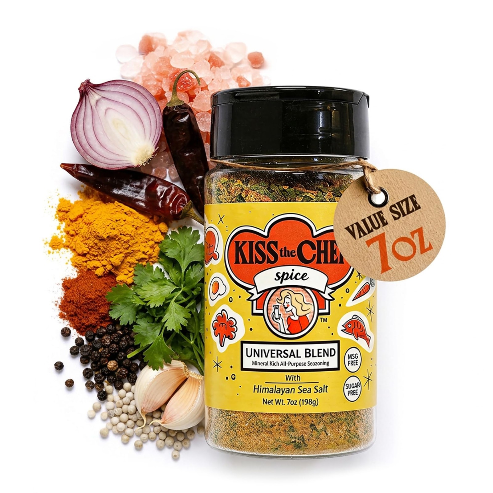 Chicken Seasoning 7 oz – Gluten Free, No MSG – Large Bottle for Grilling