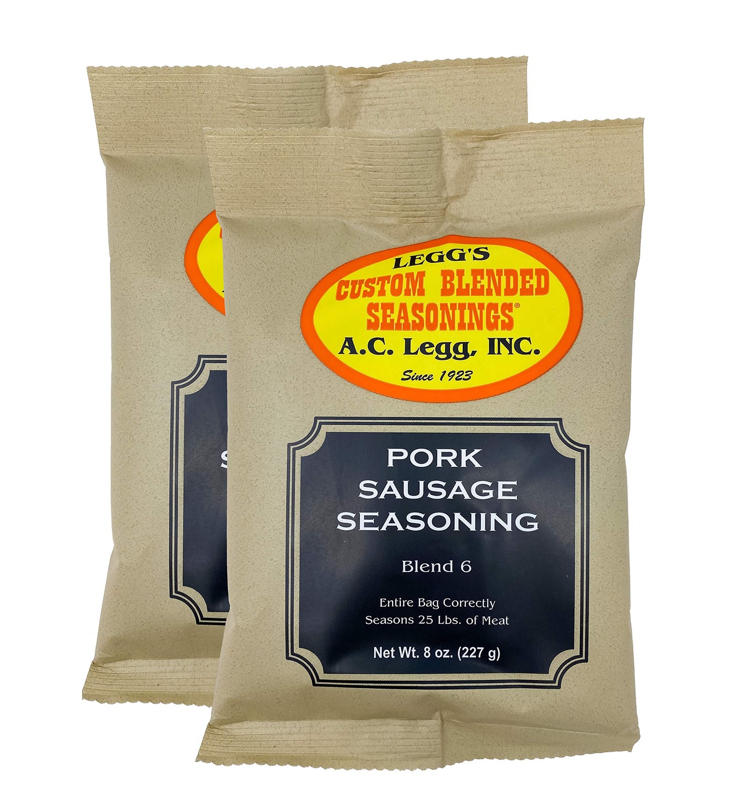 A.C. Legg Old Plantation Seasonings – Pork Sausage 4 Ounce (Pack of 2)
