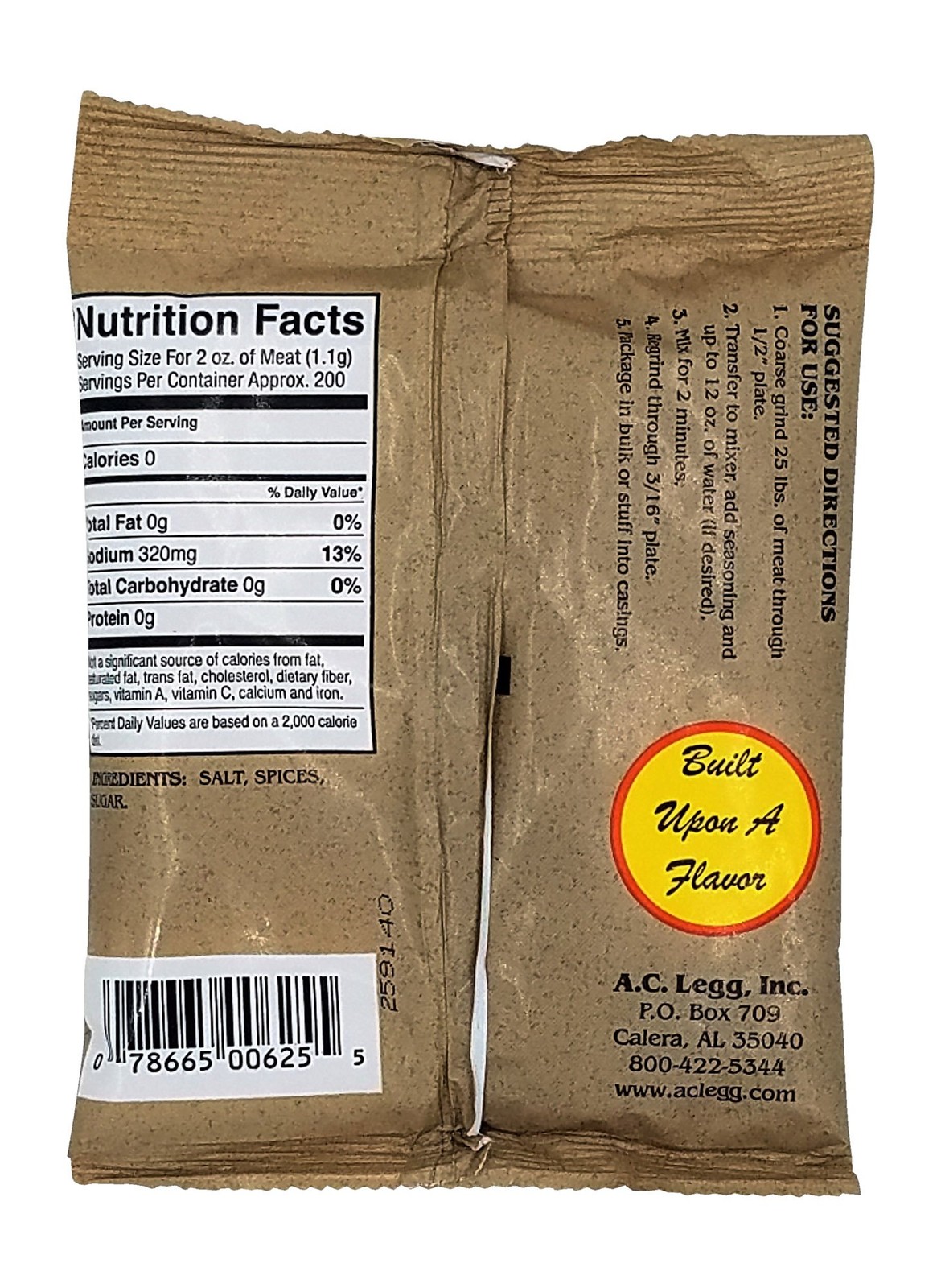 A.C. Legg – Pork Sausage Seasoning Blend 6 – 8 Ounce