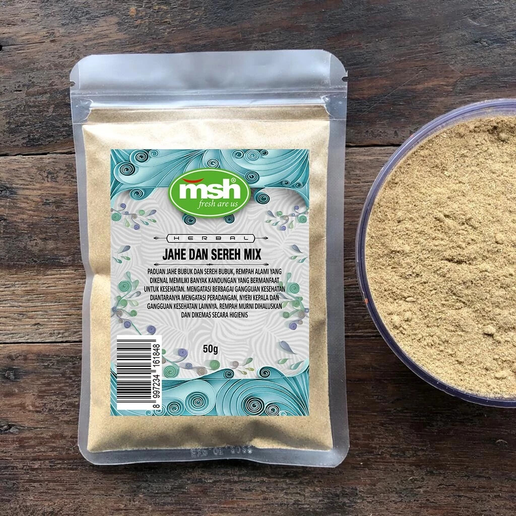 Ginger & Lemongrass Mix Organic Herb Spice Fresh Pure Hygienic Premium Original