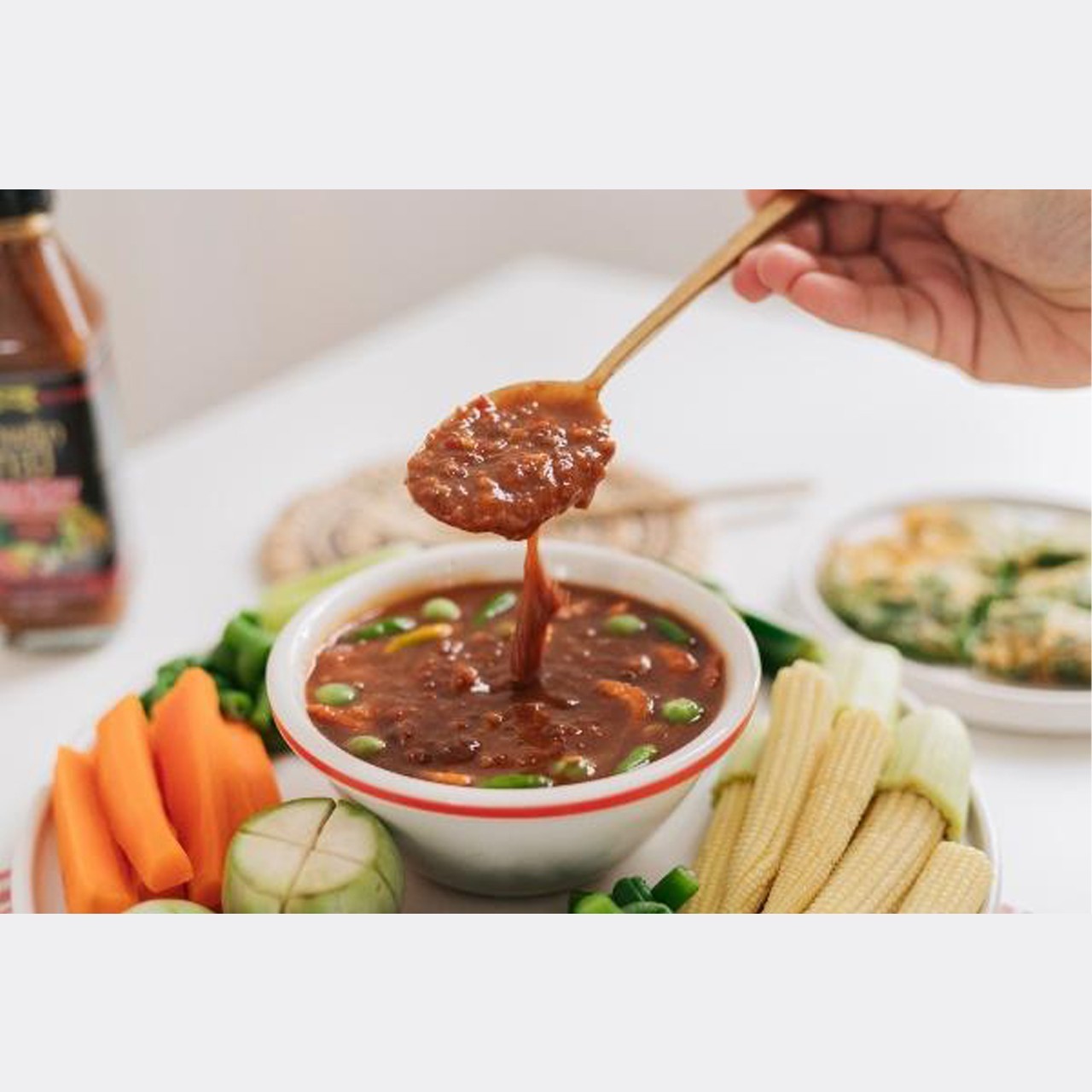 6x220ml Thai Original Spicy Shrimp Paste Dip Traditional Food Street Food Nam Pr