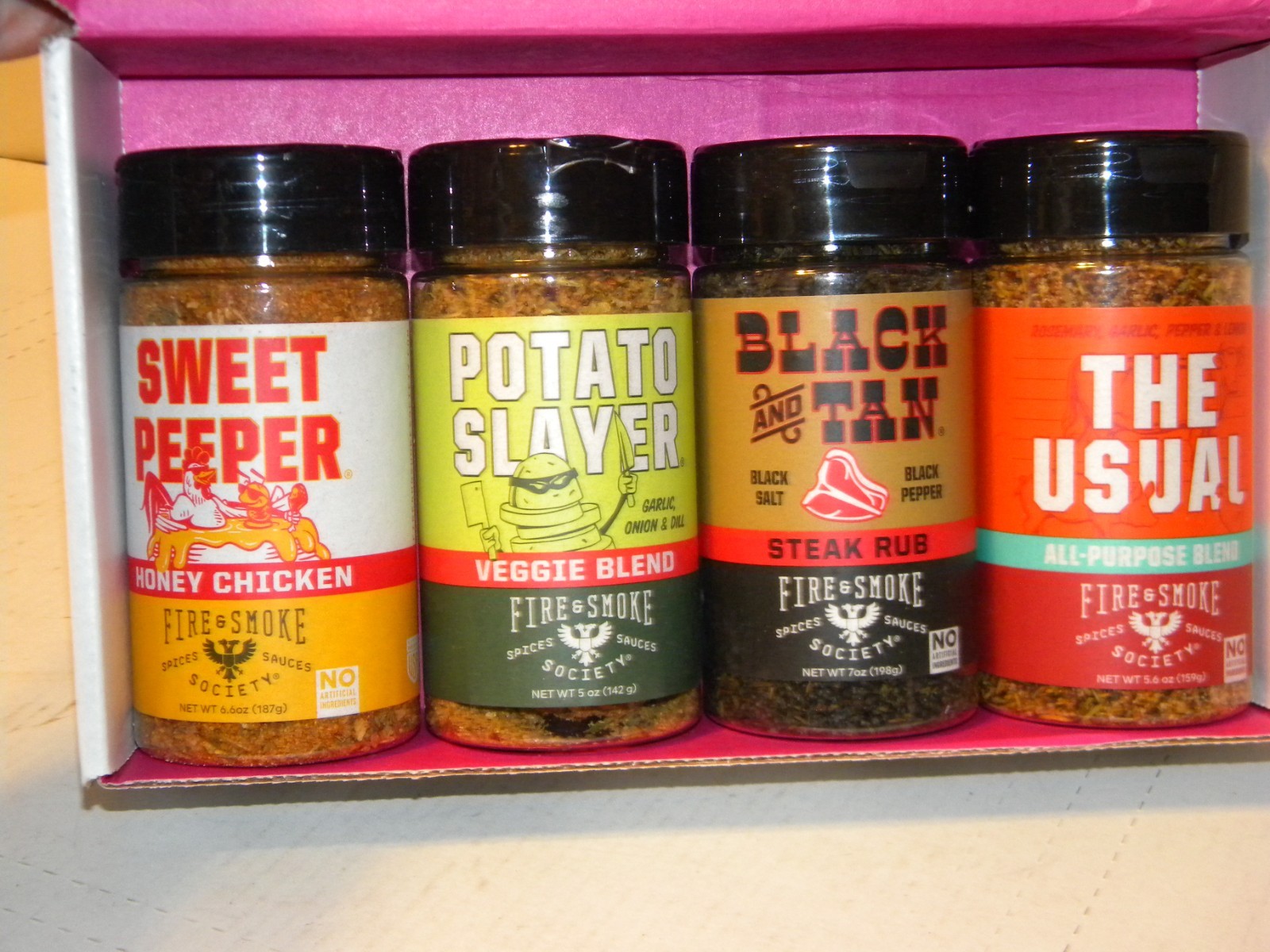 4 NEW Fire & Smoke Society The Usual, BLACK & TAN, SWEET PEEPER, POTATO SLAYER