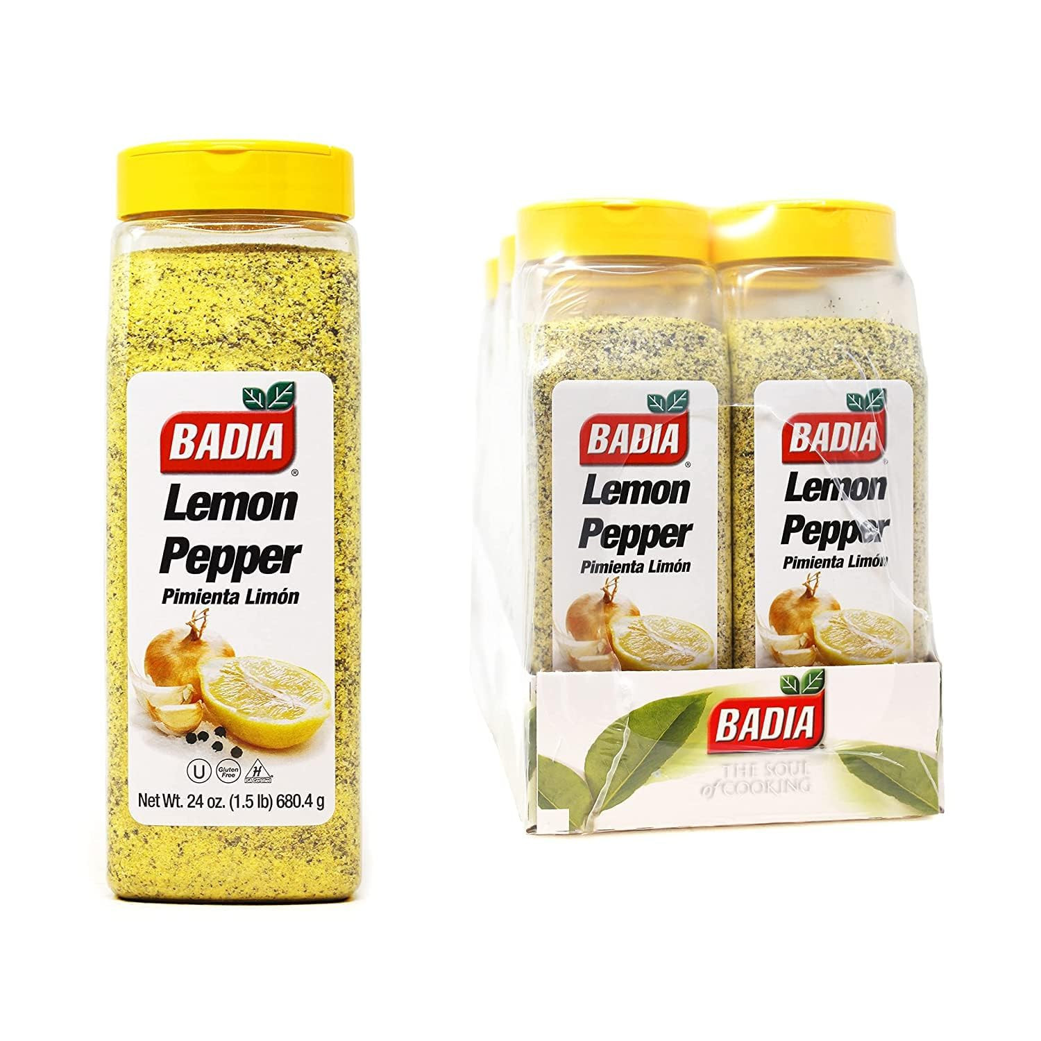 Lemon Pepper, 1.5 Pound (Pack of 6) – Zesty Citrus & Black Pepper Blend for Seaf