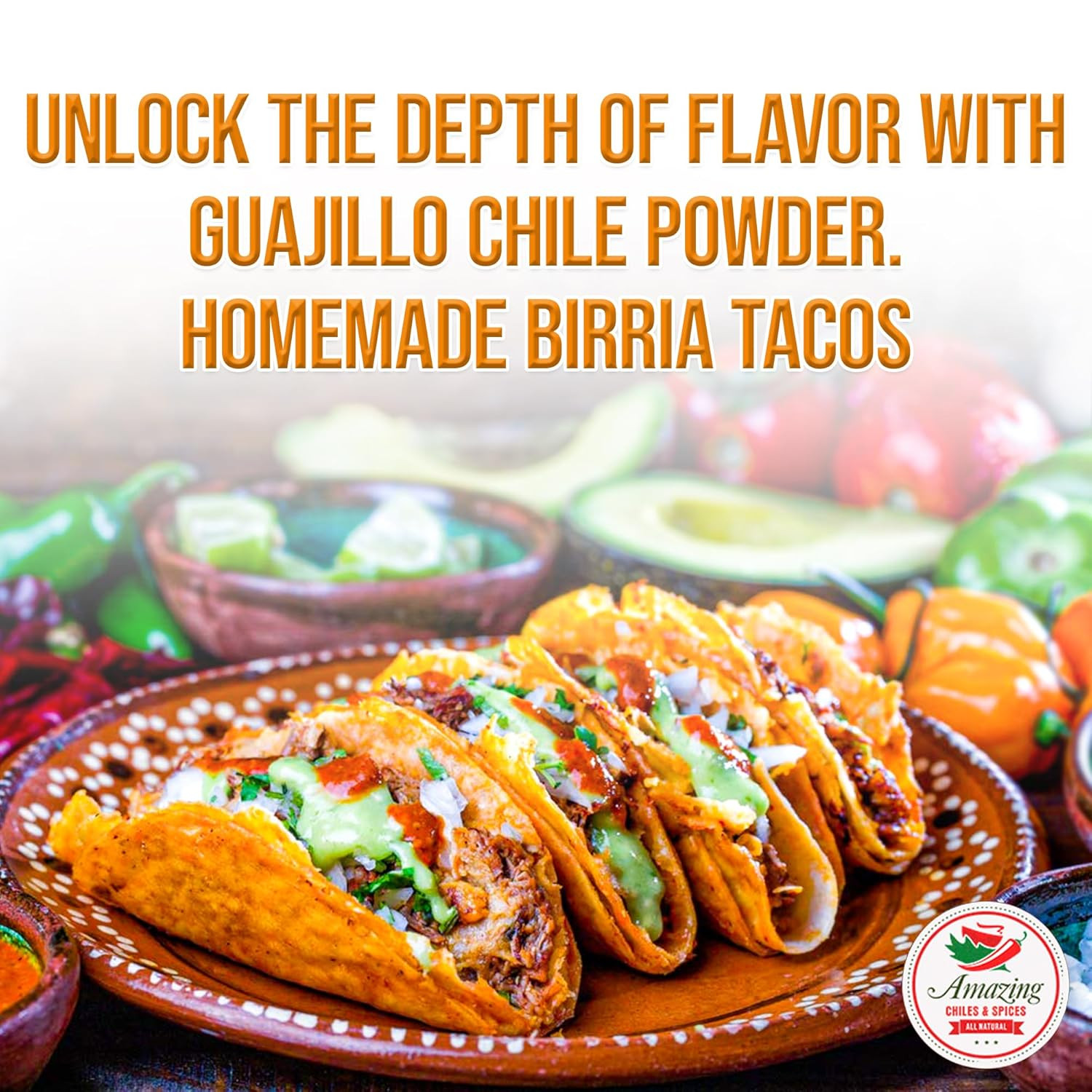 Guajillo Chile Powder Ground (4Oz) – Natural and Premium. Great for Chili, Sauce