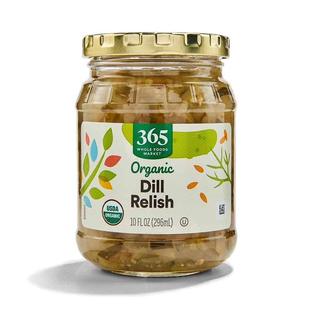Tangy Organic Dill Relish 10 oz – Perfect for Salads, Burgers, and Snacks