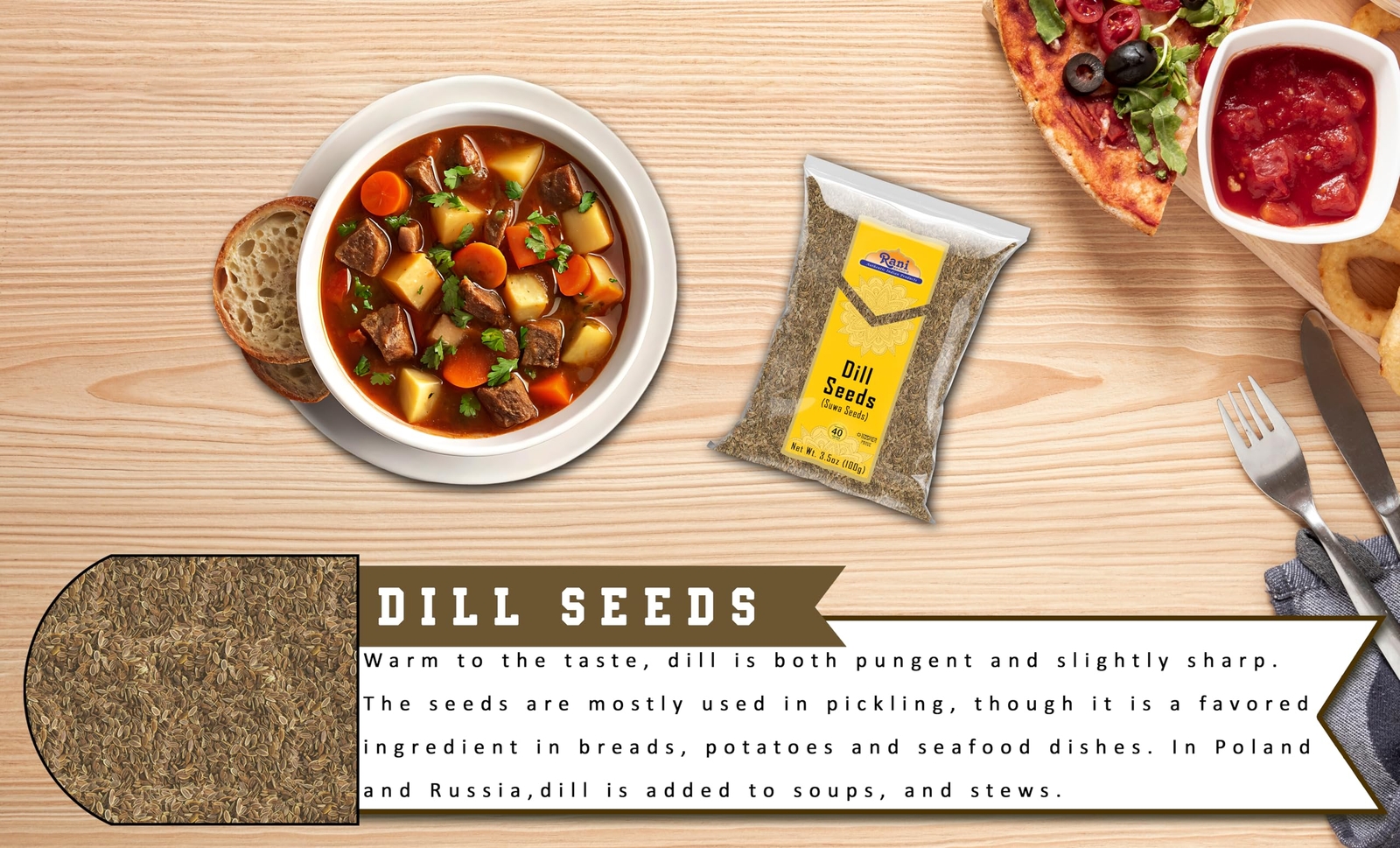 Rani Dill Seeds (Suwa / Sua) Whole, Spice 3.5oz (100g)