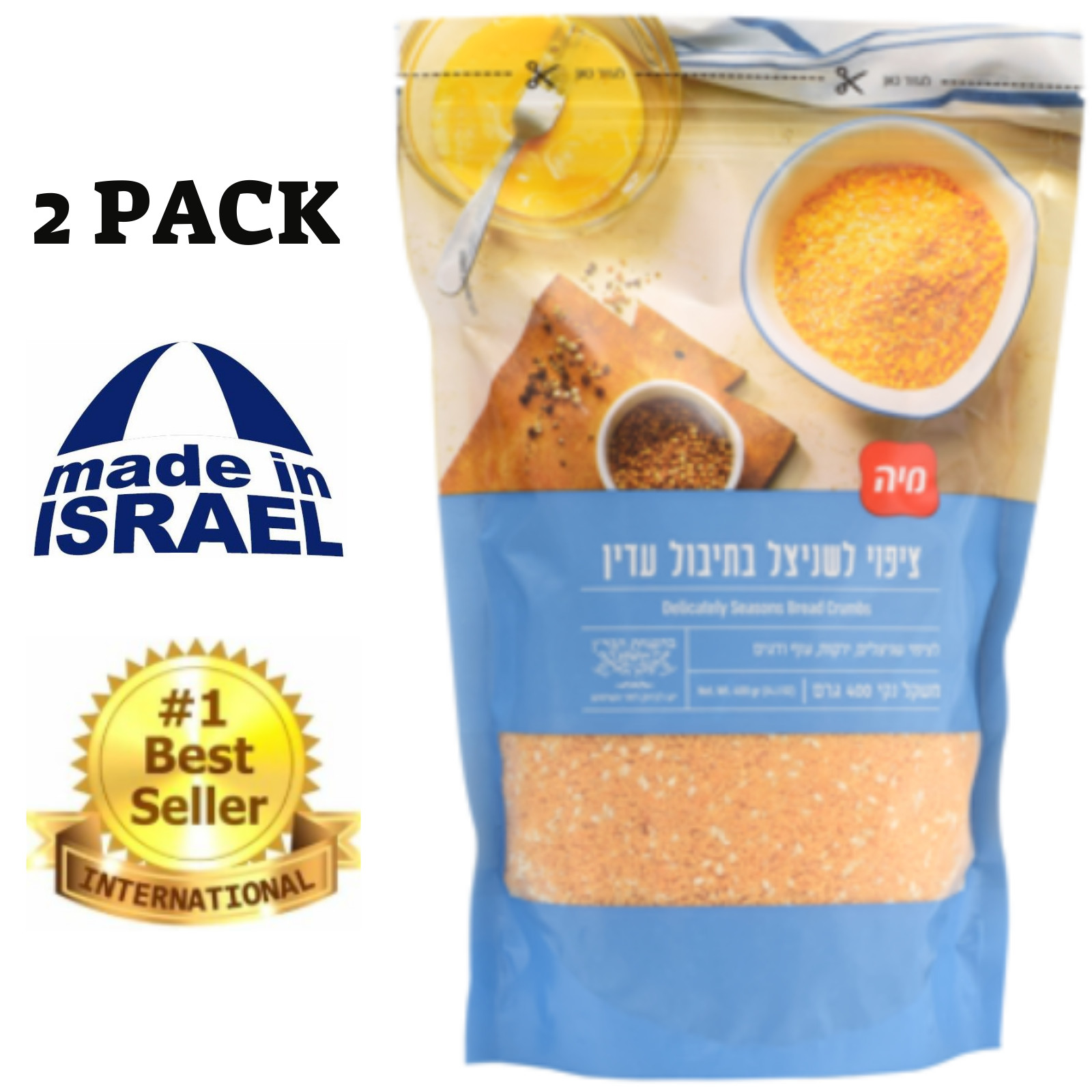 Delicate Seasoned Bread Crumbs For Cooking Schnitzel,MADE IN ISRAEL,KOSHER,400gr