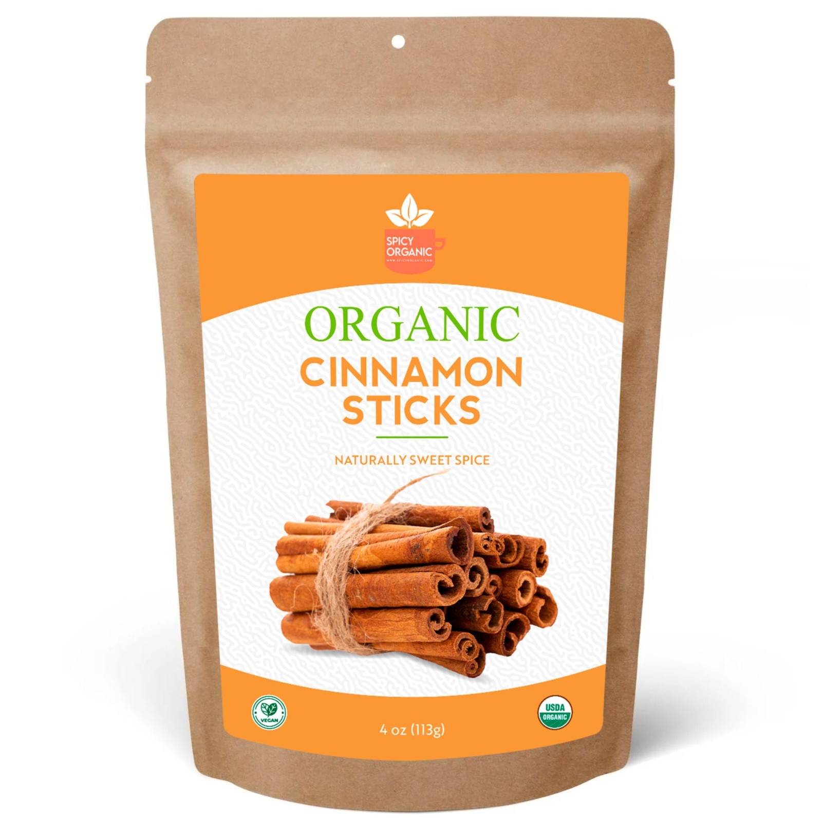 Organic Cinnamon Sticks -Gluten Free, Non-GMO, and USDA Organic -3.5-Inch Length