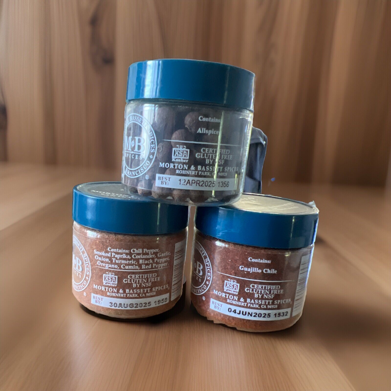 Morton & Bassett Adobo, Whole Allspice, & Guajillo Chile 1.4 Ounces (Pack of 3)