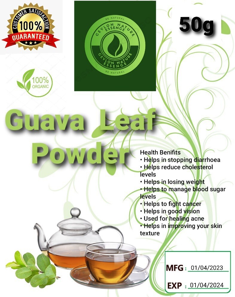 Dried Guava Leaf Powder Anti Diabetic Hair Loss Fat Burner Tea Health and Skin