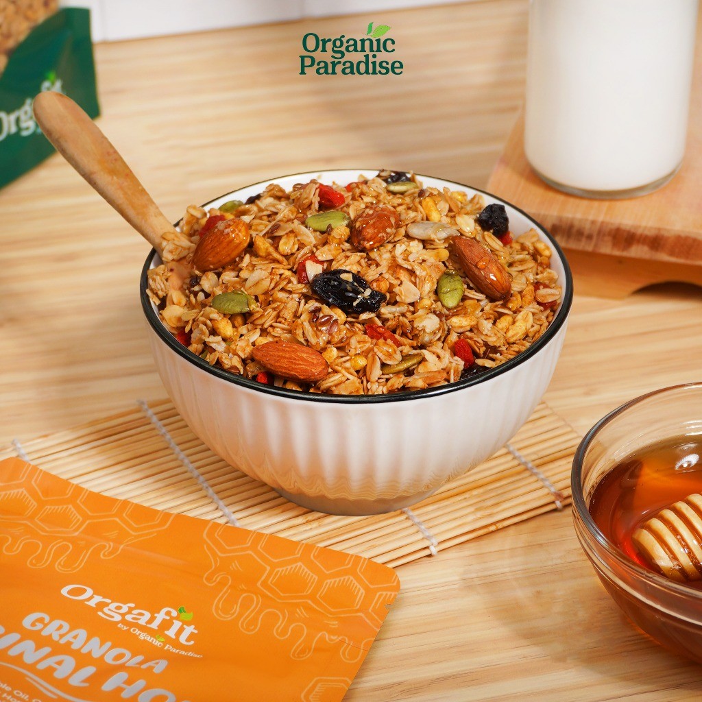 Honey Almond Granola Mix 1 Kg With Gojiberry Raisin Breakfast Cereal On The Go