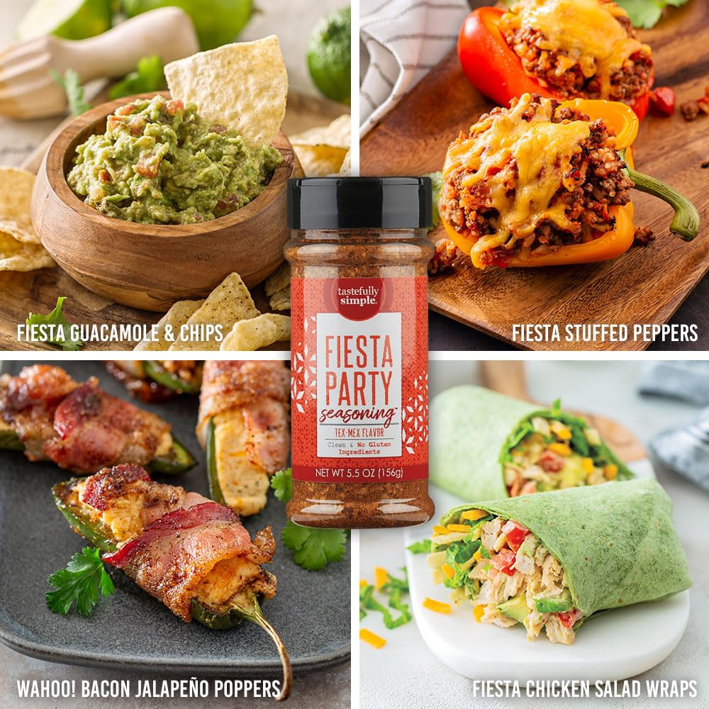 Fiesta Party Mexican Seasoning for Tacos, Fajitas, Enchiladas, Dips, and More, C