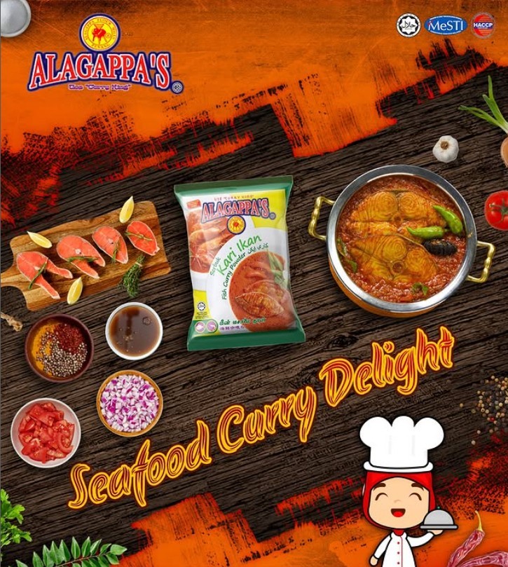 Alagappas Fish Curry Powder 250g | Authentic Indian Spice Blend | Rich & Aromati