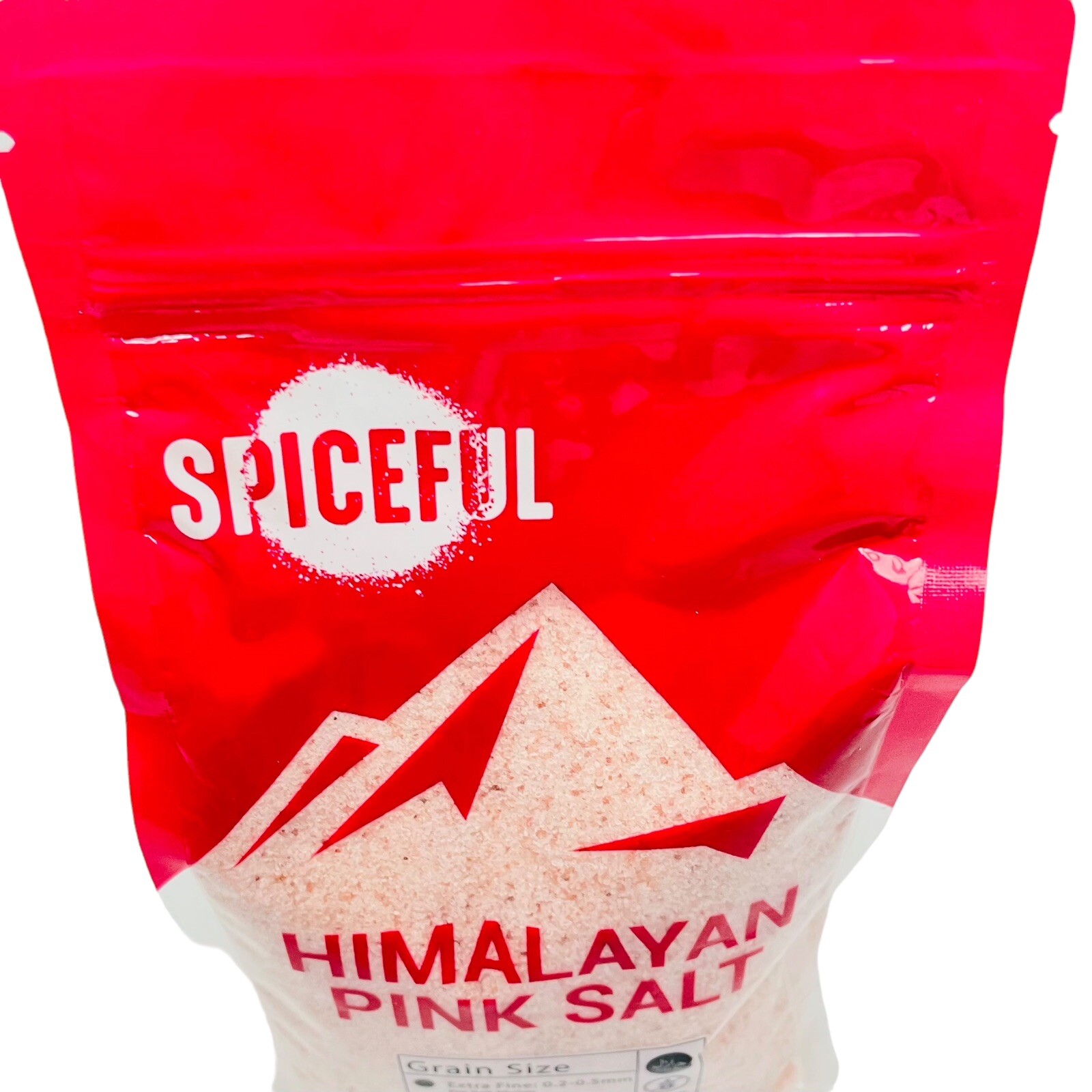 Spiceful Himalayan Pink Salt Extra Fine Grain .2 to .5 mm for Salt Shakers 2 Lb