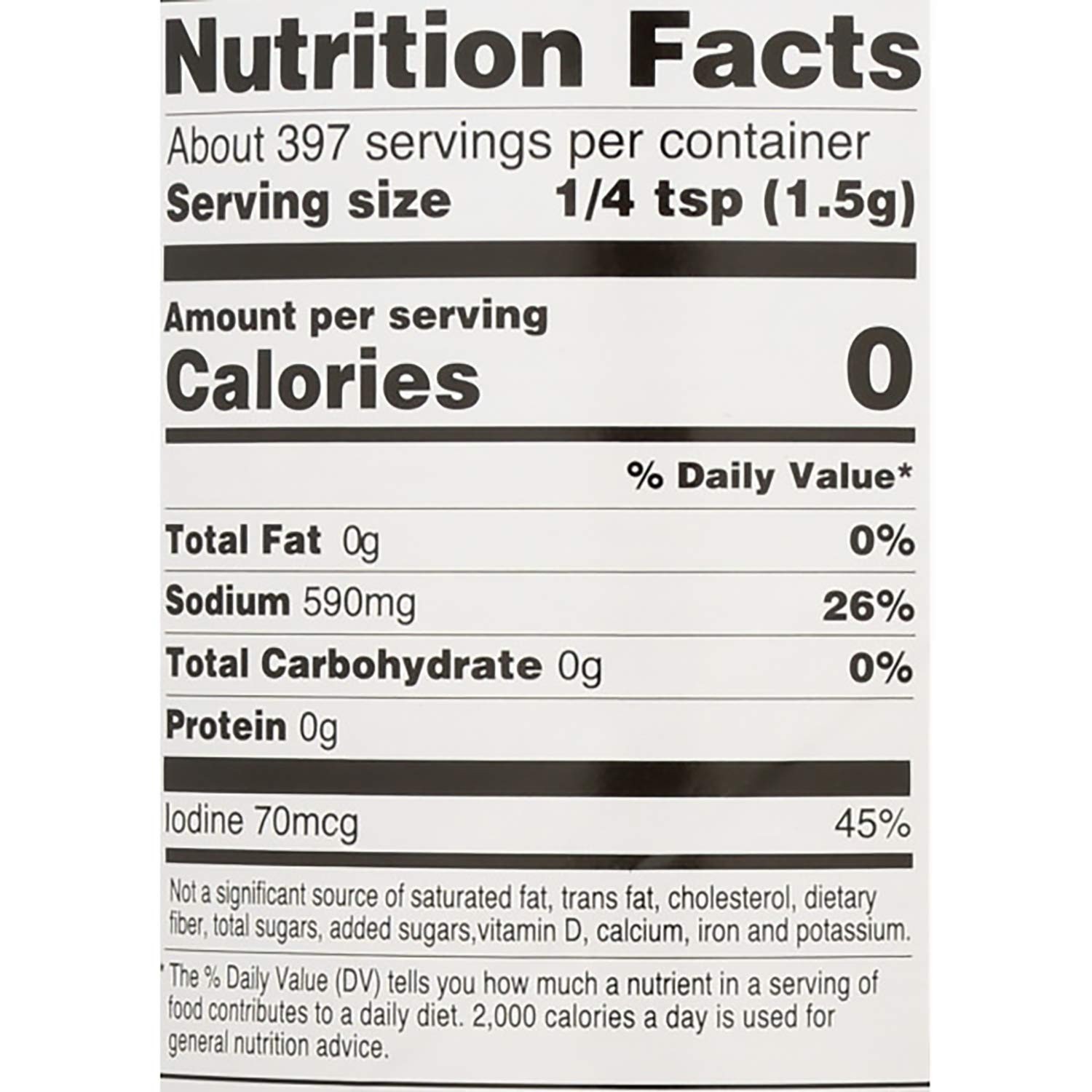 Hain Pure Foods Iodized Sea Salt, 21 Oz (Select Pack)