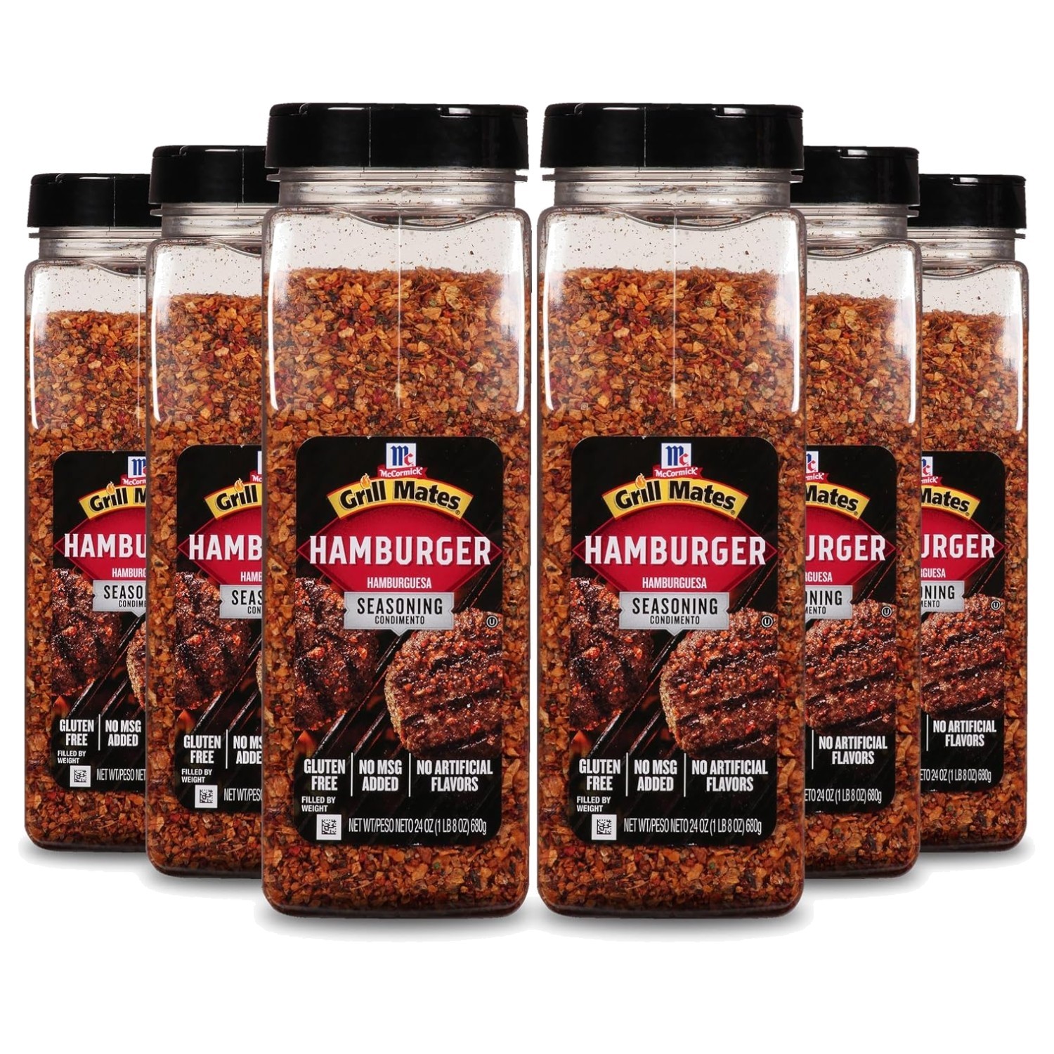Savory Garlic and Onion Burger Seasoning – 24 oz (Pack of 6)