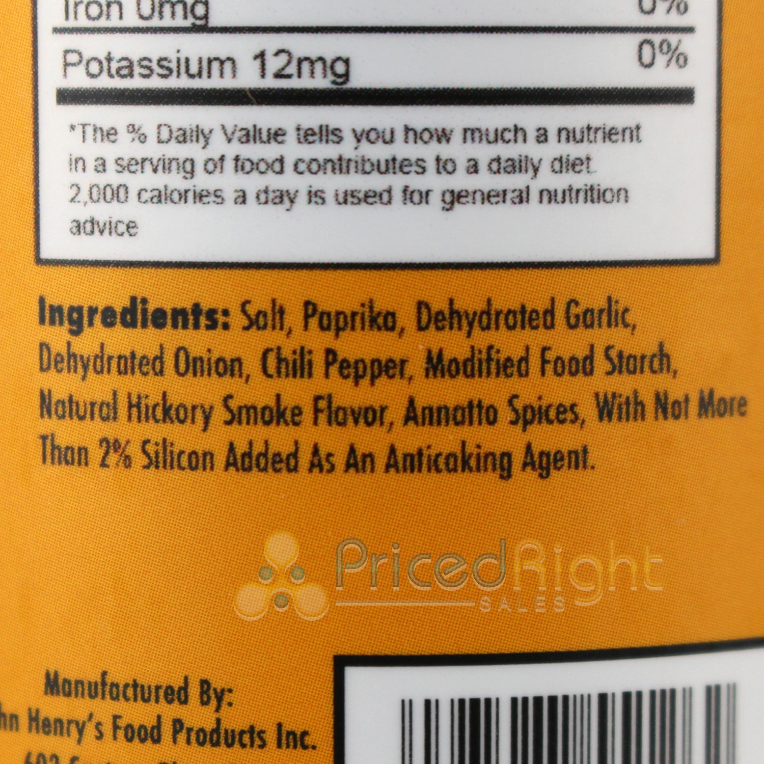 John Henry’s Store Ole Bobs Hickory w/ Garlic Rub Seasoning 11.5 Oz Bottle 55126