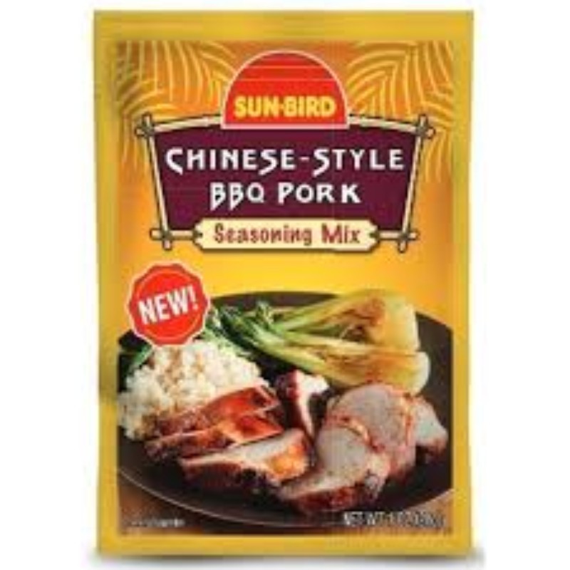 24x Sun Bird Chinese Style BBQ Pork Seasoning Mix Packets New Bulk Lot 1oz