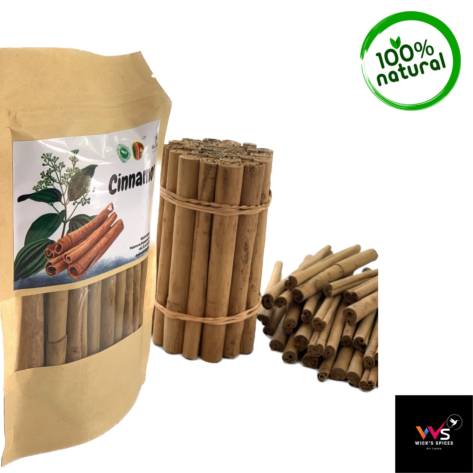 CEYLON HIGH QUALITY ORGANIC CINNAMON ALBA 100%NATURAL