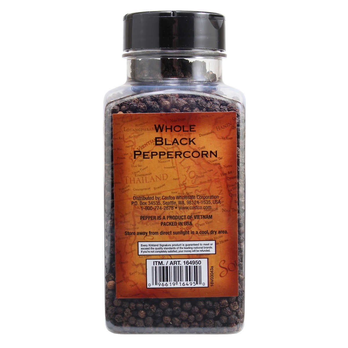 Kirkland Signature Whole Black Peppercorn, 14.1 Ounce