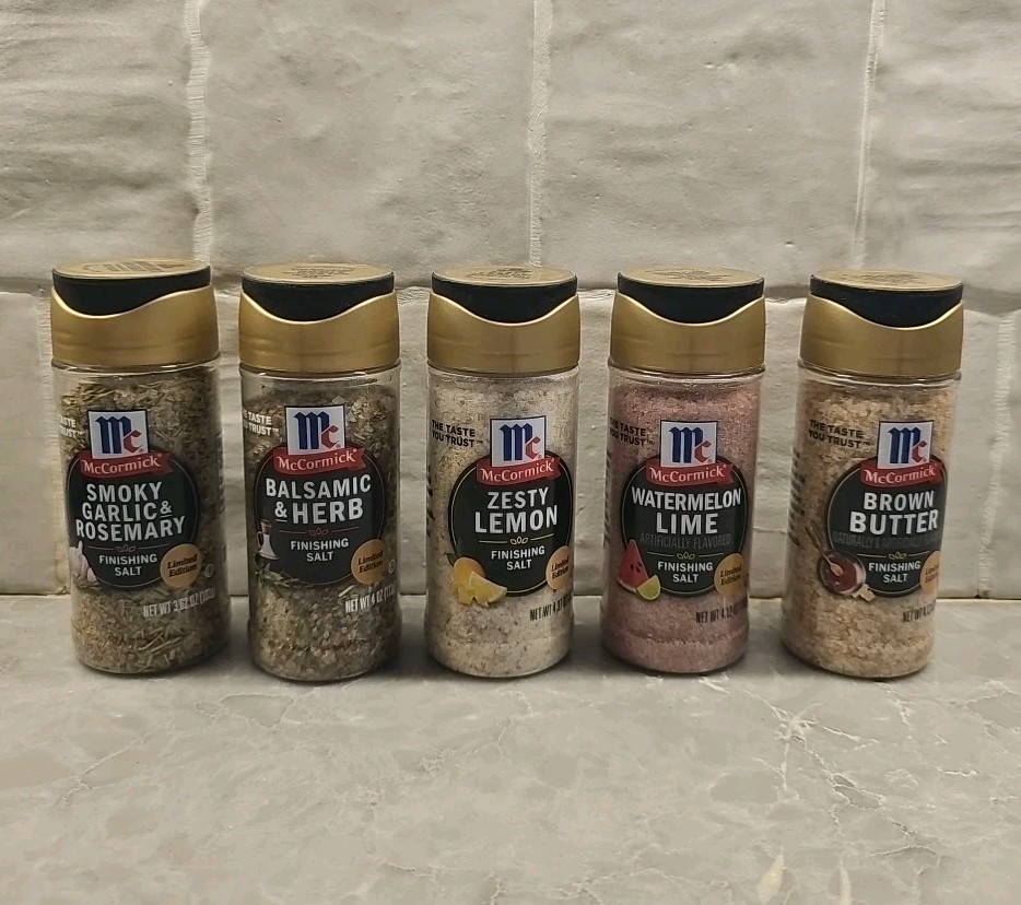 McCormick LIMITED EDITION Finishing Salts Complete Set of 5