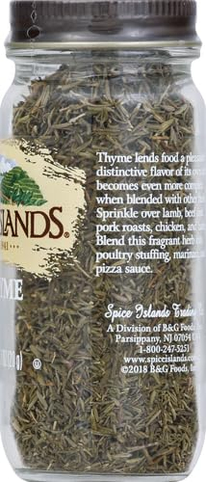 Thyme Dried Herb Spice 0.7 oz Natural Leafy No Fillers No Added Sugar