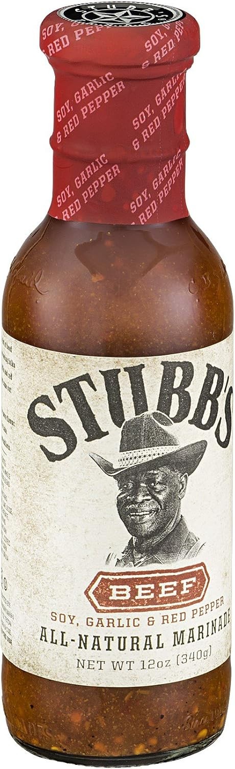 Stubb’s Beef Marinade 12 Oz Bottles Gluten Free Marinade Sauce Pack of 6