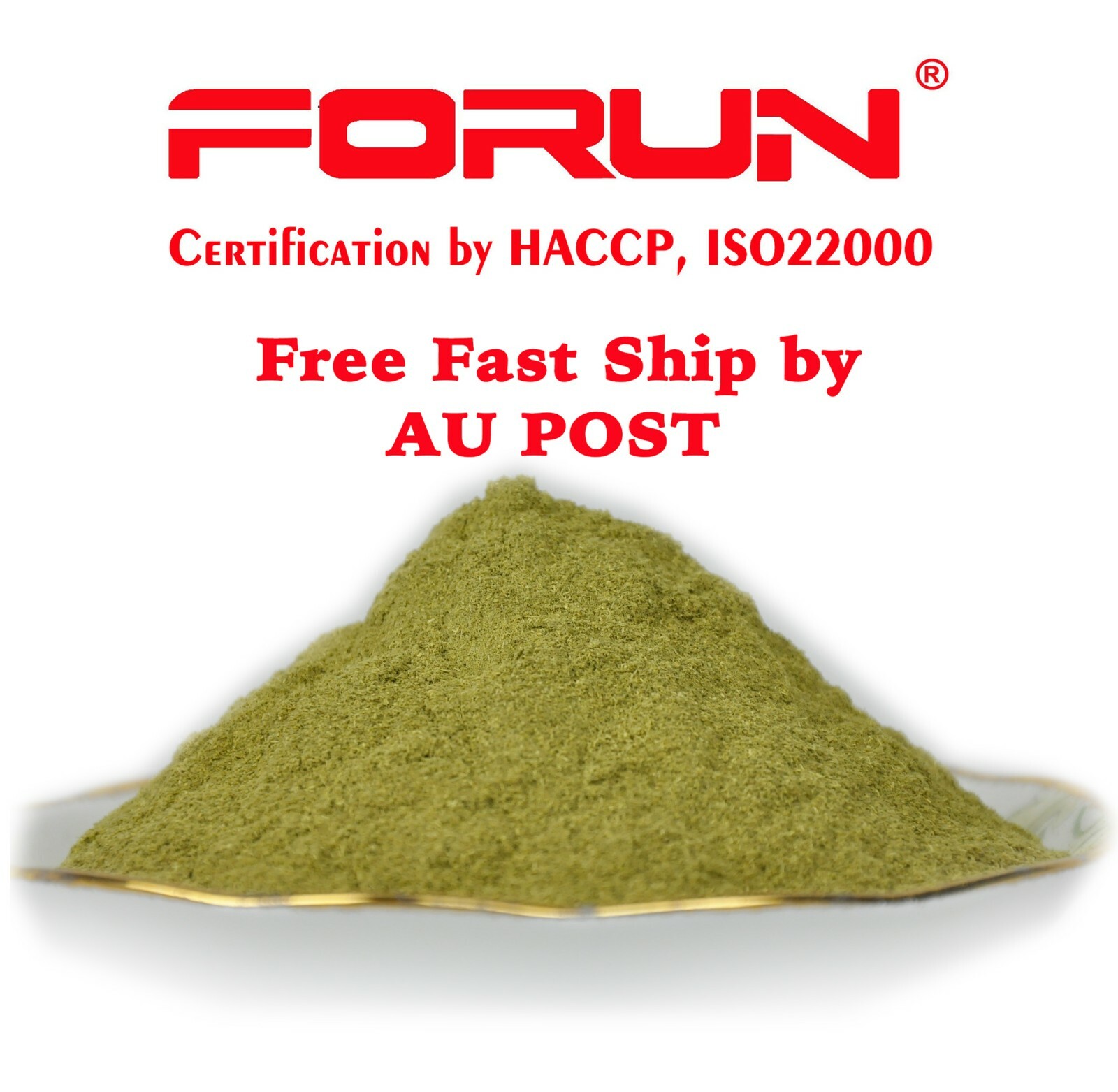 FORUN Lemon Leaves Powder-Strong Flavour,Pure Fresh Green