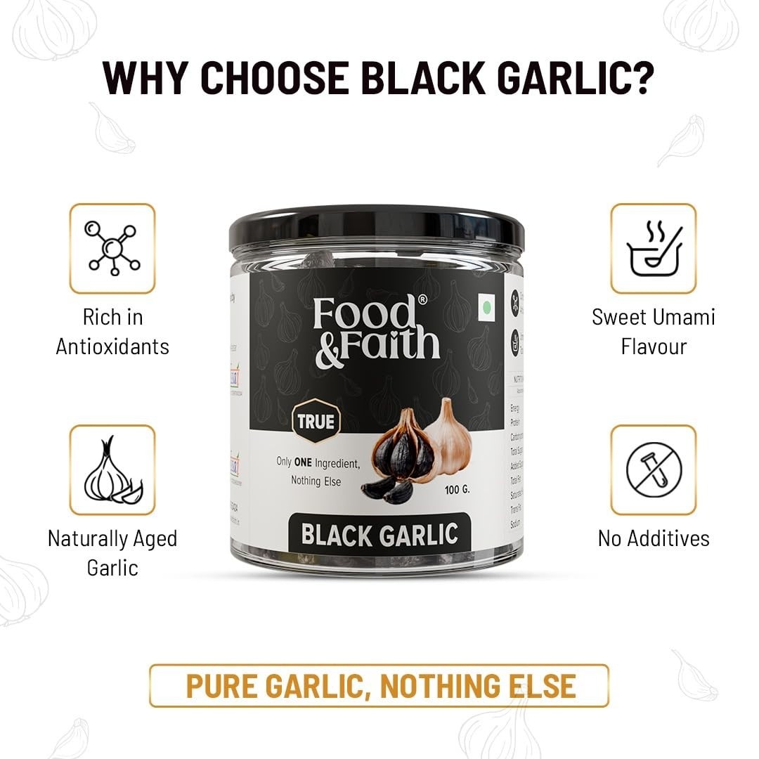 Premium Black Garlic Cloves (100g) – Naturally Fermented Whole Garlic