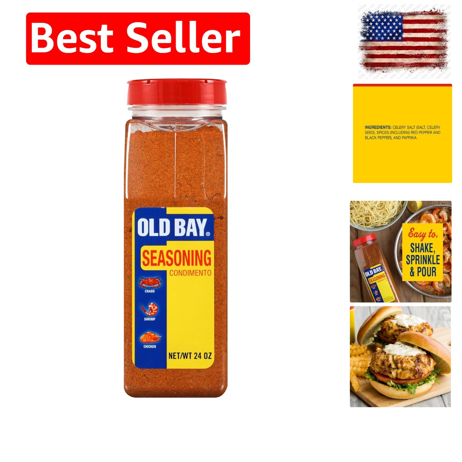Seasoning, 24 oz – One 24 Ounce Container of All-Purpose Seasoning with Uniqu…