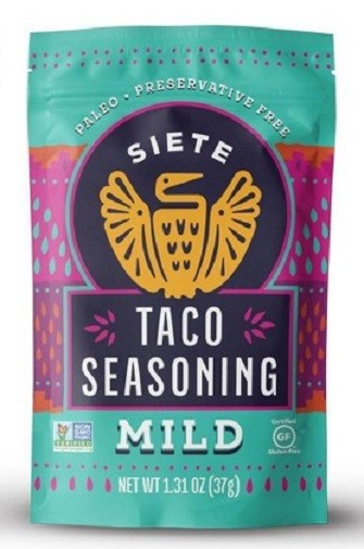 Siete Mild Taco Seasoning 3 Packet Pack