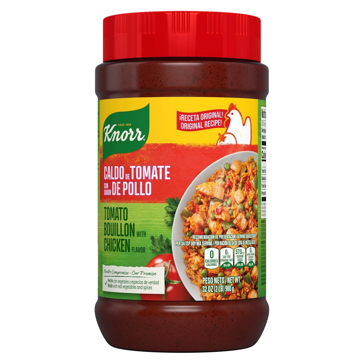 Granulated Tomato with Chicken Flavor Bouillon Powder, 32 Oz Jar